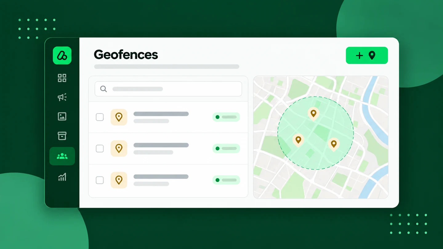 Geo-targeting interface illustration